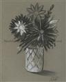 Picture of Charcoal Flower Drawing II _GroupedProduct_Rectangle_Portrait_Unframed_Print_Only_