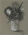 Picture of Charcoal Flower Drawing II _GroupedProduct_Rectangle_Portrait_Unframed_Print_Only_