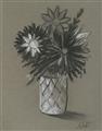Picture of Charcoal Flower Drawing II _GroupedProduct_Rectangle_Portrait_Unframed_Print_Only_