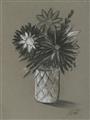 Picture of Charcoal Flower Drawing II _GroupedProduct_Rectangle_Portrait_Unframed_Print_Only_