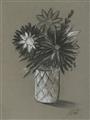 Picture of Charcoal Flower Drawing II _GroupedProduct_Rectangle_Portrait_Unframed_Print_Only_