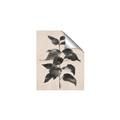 Picture of Black Linen Leaves II _GroupedProduct_Rectangle_Portrait_Unframed_Print_Only_