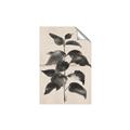 Picture of Black Linen Leaves II _GroupedProduct_Rectangle_Portrait_Unframed_Print_Only_