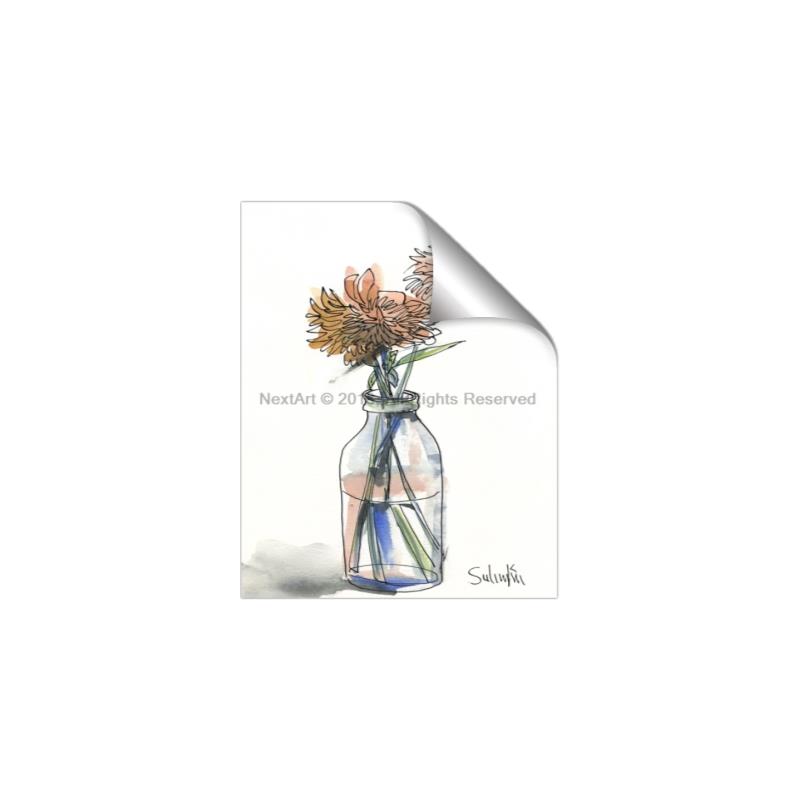 Picture of Flower In Bottle _GroupedProduct_Rectangle_Portrait_Unframed_Print_Only_
