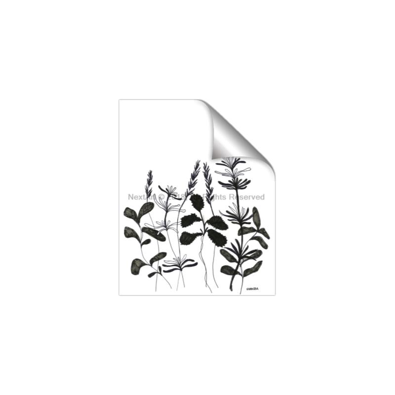 Picture of Silhouette Leaves I  _GroupedProduct_Rectangle_Portrait_Unframed_Print_Only_