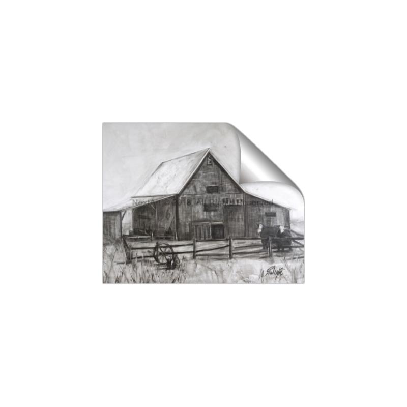 Picture of Gray Wooden Barn _GroupedProduct_Rectangle_Landscape_Unframed_Print_Only_
