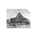 Picture of Gray Wooden Barn _GroupedProduct_Rectangle_Landscape_Unframed_Print_Only_