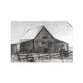 Picture of Gray Wooden Barn _GroupedProduct_Rectangle_Landscape_Unframed_Print_Only_