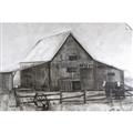 Picture of Gray Wooden Barn _GroupedProduct_Rectangle_Landscape_Unframed_Print_Only_