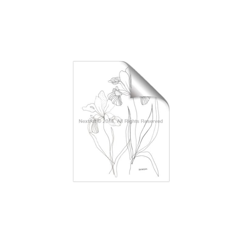 Picture of Stencil Floral Art II _GroupedProduct_Rectangle_Portrait_Unframed_Print_Only_