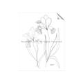 Picture of Stencil Floral Art II _GroupedProduct_Rectangle_Portrait_Unframed_Print_Only_