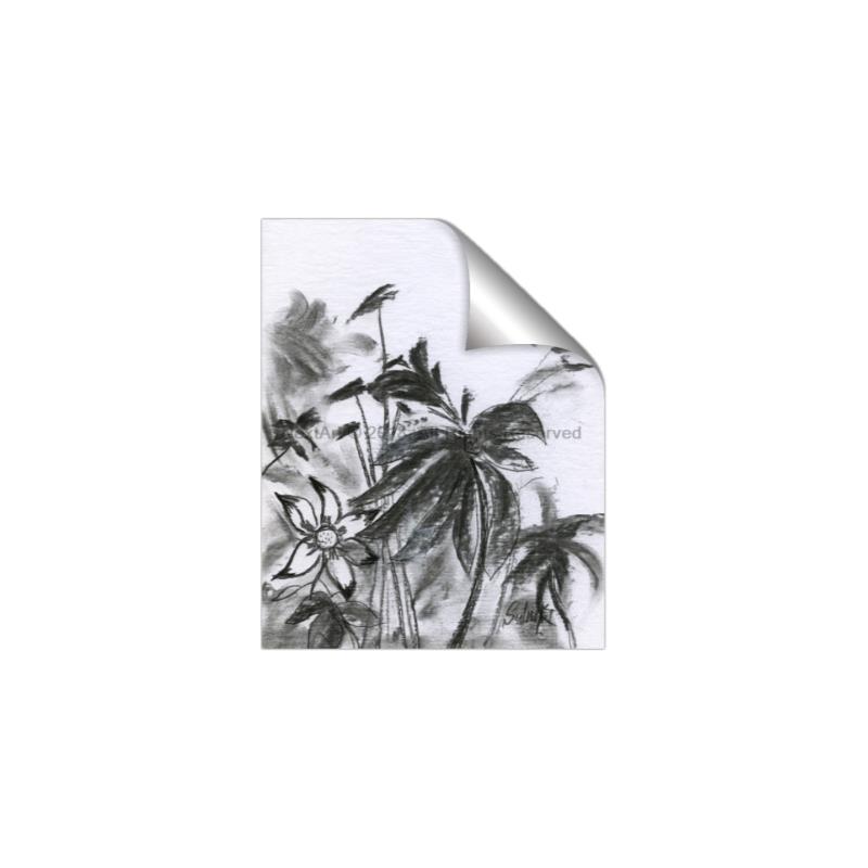 Picture of Black Daisy II _GroupedProduct_Rectangle_Portrait_Unframed_Print_Only_