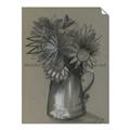 Picture of Charcoal Flower Drawing I _GroupedProduct_Rectangle_Portrait_Unframed_Print_Only_