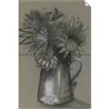 Picture of Charcoal Flower Drawing I _GroupedProduct_Rectangle_Portrait_Unframed_Print_Only_