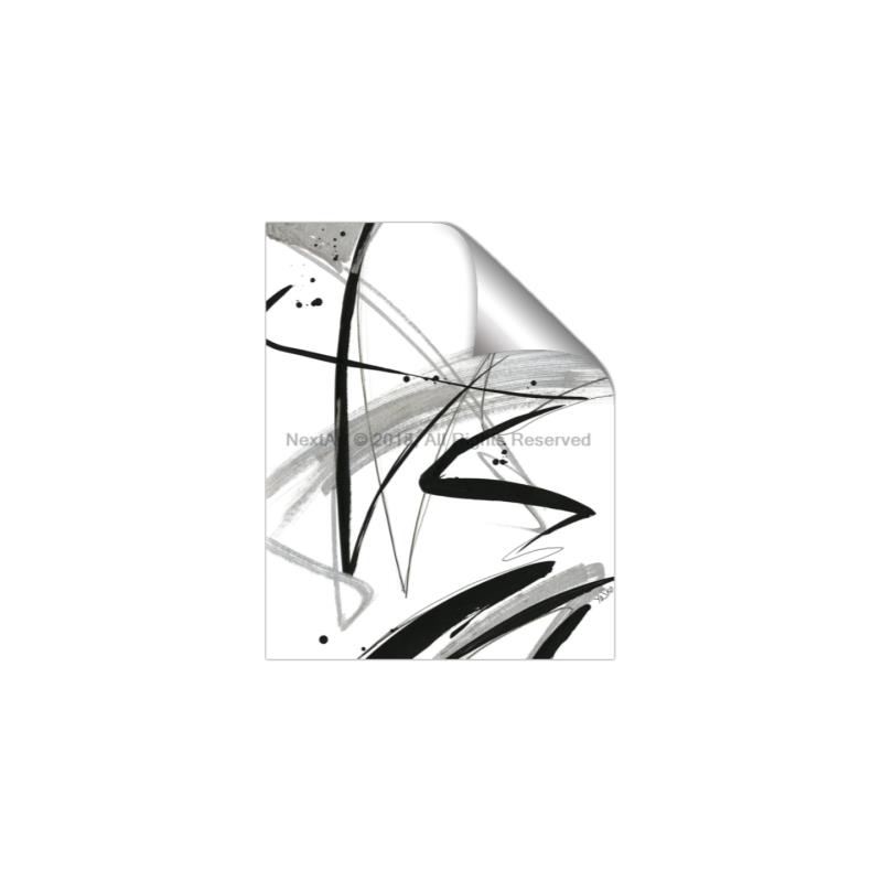 Picture of Black & Silver Lines _GroupedProduct_Rectangle_Portrait_Unframed_Print_Only_