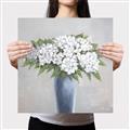 Picture of Flower in blue jar _GroupedProduct_Square_Canvas_