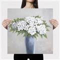 Picture of Flower in blue jar _GroupedProduct_Square_Canvas_