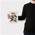 Picture of Black Linen Leaves II _GroupedProduct_Rectangle_Portrait_Canvas_