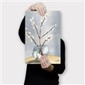 Picture of Cotton Flower In Vase _GroupedProduct_Rectangle_Portrait_Canvas_