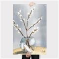 Picture of Cotton Flower In Vase _GroupedProduct_Rectangle_Portrait_Canvas_