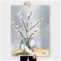 Picture of Cotton Flower In Vase _GroupedProduct_Rectangle_Portrait_Canvas_