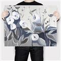 Picture of Modern Blue Floral _GroupedProduct_Rectangle_Landscape_Canvas_