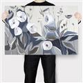 Picture of Modern Blue Floral _GroupedProduct_Rectangle_Landscape_Canvas_