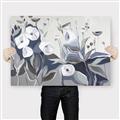 Picture of Modern Blue Floral _GroupedProduct_Rectangle_Landscape_Canvas_
