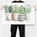 Picture of Pots With Flower I _GroupedProduct_Rectangle_Landscape_Canvas_