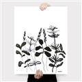 Picture of Silhouette Leaves I  _GroupedProduct_Rectangle_Portrait_Canvas_