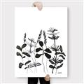 Picture of Silhouette Leaves I  _GroupedProduct_Rectangle_Portrait_Canvas_