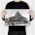 Picture of Gray Wooden Barn _GroupedProduct_Rectangle_Landscape_Canvas_