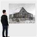 Picture of Gray Wooden Barn _GroupedProduct_Rectangle_Landscape_Canvas_