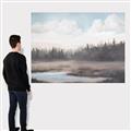 Picture of Misty Late Afternoon _GroupedProduct_Rectangle_Landscape_Canvas_