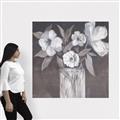 Picture of White On Gray _GroupedProduct_Square_Canvas_