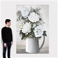 Picture of White Carnation _GroupedProduct_Rectangle_Portrait_Canvas_