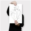 Picture of Stencil Floral Art II _GroupedProduct_Rectangle_Portrait_Canvas_
