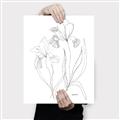Picture of Stencil Floral Art II _GroupedProduct_Rectangle_Portrait_Canvas_