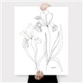 Picture of Stencil Floral Art II _GroupedProduct_Rectangle_Portrait_Canvas_