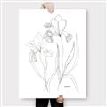 Picture of Stencil Floral Art II _GroupedProduct_Rectangle_Portrait_Canvas_