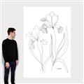Picture of Stencil Floral Art II _GroupedProduct_Rectangle_Portrait_Canvas_