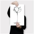Picture of Single Flower I _GroupedProduct_Rectangle_Portrait_Canvas_
