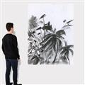 Picture of Black Daisy II _GroupedProduct_Rectangle_Portrait_Canvas_
