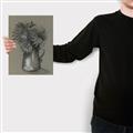 Picture of Charcoal Flower Drawing I _GroupedProduct_Rectangle_Portrait_Canvas_