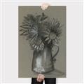 Picture of Charcoal Flower Drawing I _GroupedProduct_Rectangle_Portrait_Canvas_