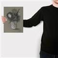 Picture of Charcoal Flower Drawing II _GroupedProduct_Rectangle_Portrait_Canvas_
