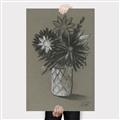 Picture of Charcoal Flower Drawing II _GroupedProduct_Rectangle_Portrait_Canvas_