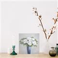 Picture of Flower in blue jar _GroupedProduct_Square_Canvas_