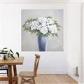 Picture of Flower in blue jar _GroupedProduct_Square_Canvas_