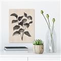 Picture of Black Linen Leaves IV _GroupedProduct_Rectangle_Portrait_Canvas_